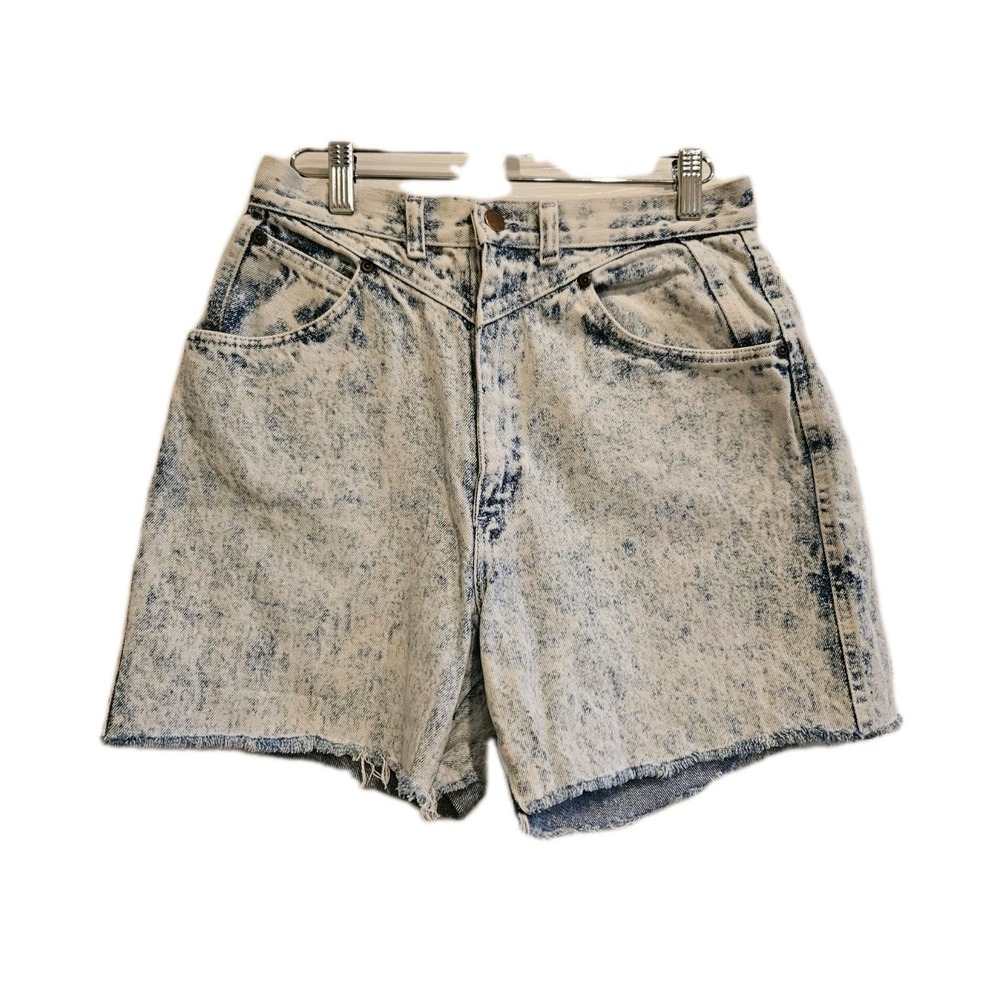 Vtg Women's Congo Trader Cutoff 5-pocket Denim Light Wash Shorts (D3)
